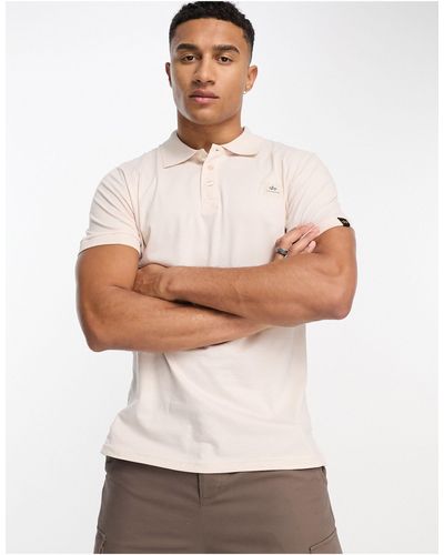 Alpha Industries X-fit - polo color crema - Bianco
