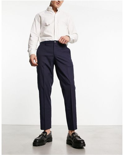 SELECTED Cropped Smart Pants - Blue