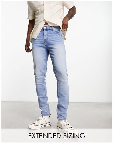 ASOS – eng geschnittene jeans - Blau