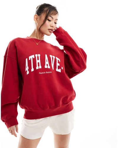 4th & Reckless Avenue Lounge Sweatshirt - Red