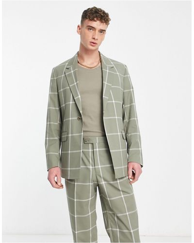 Viggo Ascensio Check Suit Jacket - Green