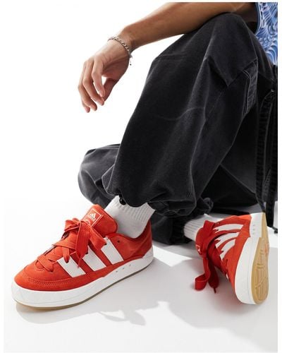 adidas Originals Adimatic Gum Sole Trainers - Red