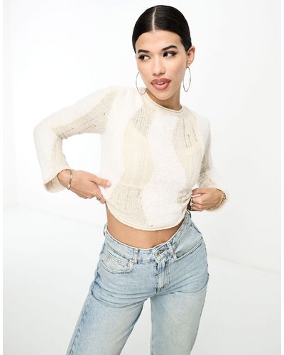 ASOS Neat Fit Sweater - White