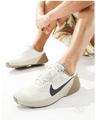 Nike Air zoom 1 - baskets - taupe - Blanc