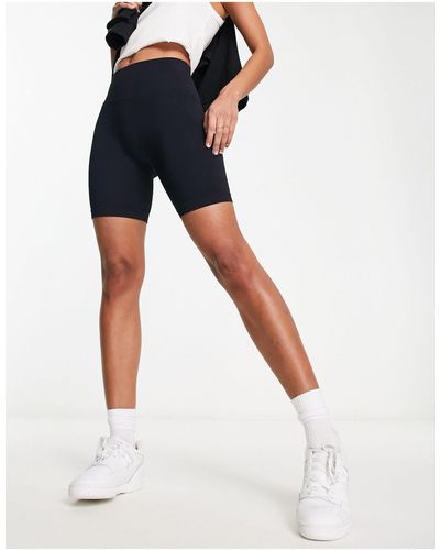Pull&Bear Seamless legging Shorts Co-ord - Blue