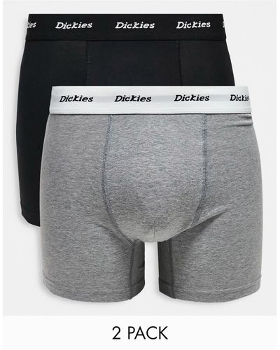 Dickies 2 Pack Trunk Boxers - Grey