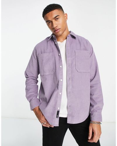 Only & Sons Cord Overshirt - Purple