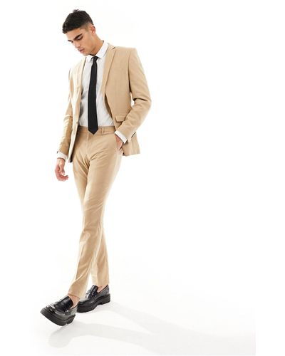 Jack & Jones Premium Slim Fit Suit Trouser - White