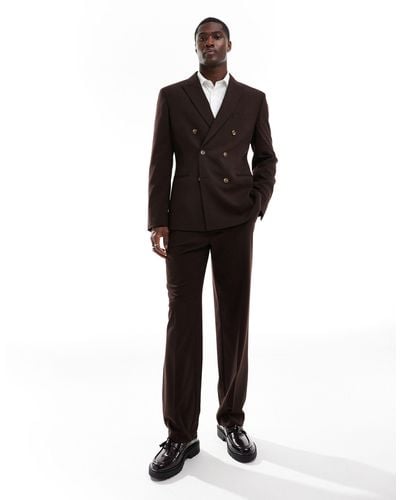 ASOS Straight Suit Trousers - Black