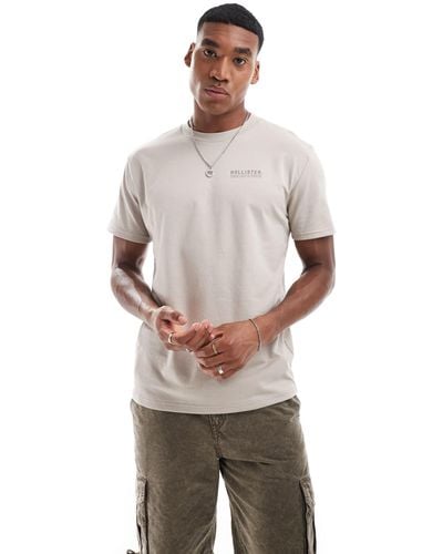 Hollister Micro Logo Relaxed Fit Cooling T-shirt - Grey