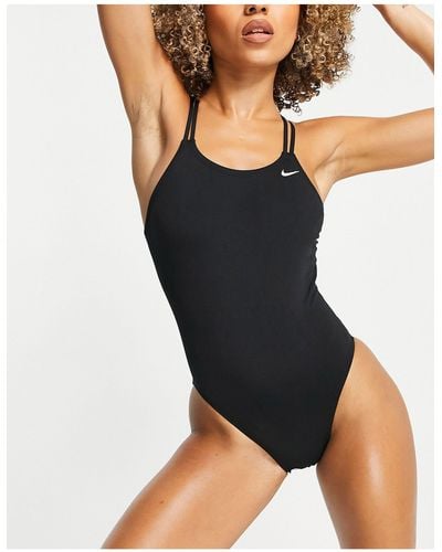 Nike Cross Back Swimsuit - Black