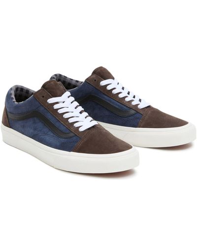 Vans Old skool - sneakers marroni e blu navy