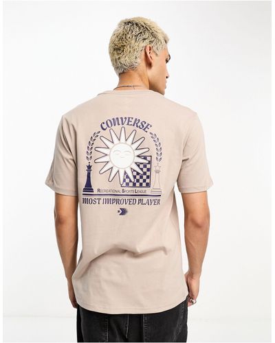 Converse Back Print T-shirt - Natural