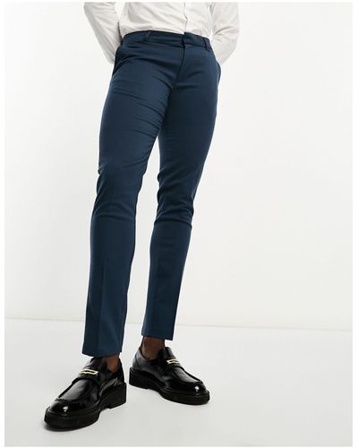 New Look Skinny Pantalon - Blauw