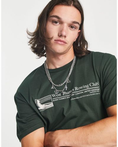 Vintage Supply Rowing Club T-shirt - Green