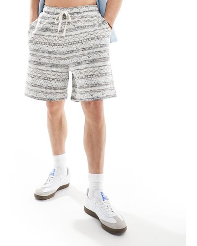 ASOS – strukturierte, e oversize-shorts - Weiß