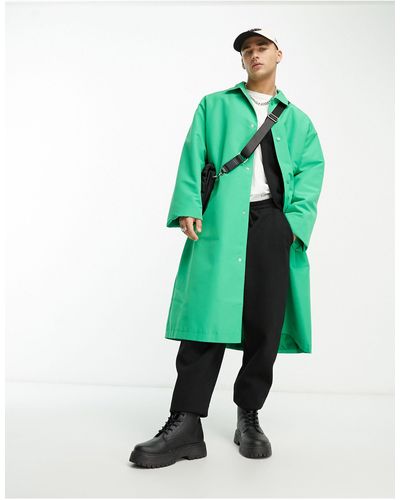 ASOS Oversized Trenchcoat - Groen