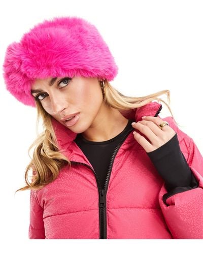 Threadbare Ski Faux Fur Headband - Pink