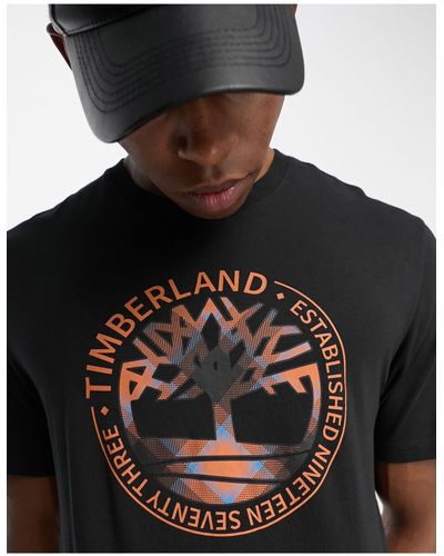 Timberland – little core river tree – t-shirt - Schwarz