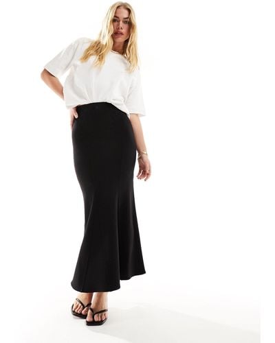 & Other Stories Fluted Maxi Skirt - Black