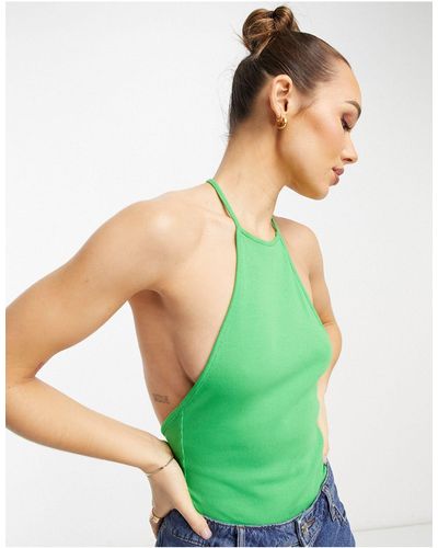 ASOS T Back Bodysuit - Green