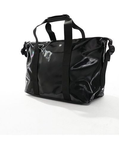 Rains Hilo Weekend Small Unisex Waterproof Holdall Bag - Black