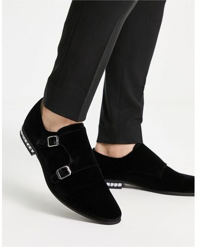 ASOS Double Monk Strap Shoes - Black