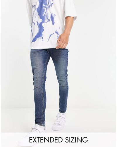 ASOS – jeans aus power-stretch - Blau