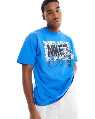 Nike Basketball Icon M90 T-shirt - Blue