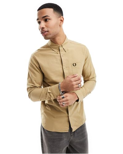 Fred Perry Oxford Shirt - Natural
