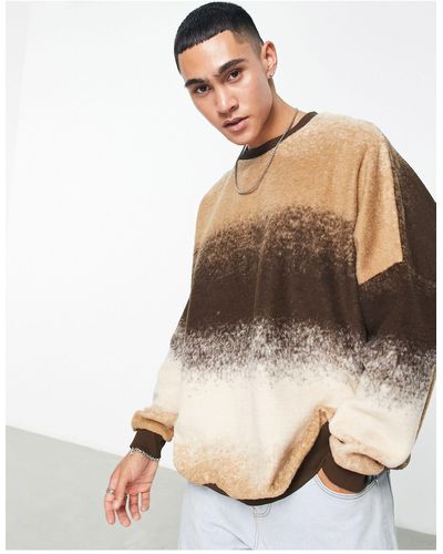 ASOS Extreme Oversized Sweatshirt - Brown