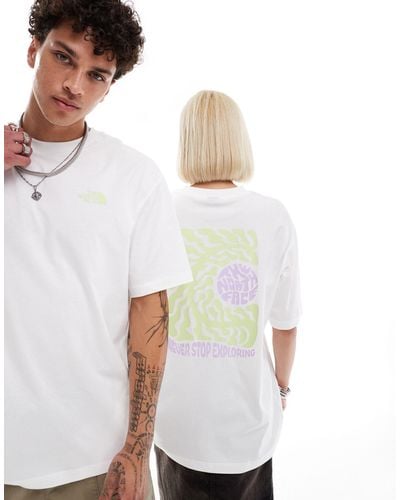The North Face Exotic Days Back Print Oversized T-shirt - White