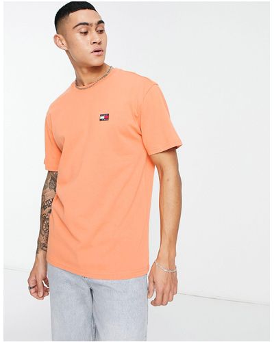 Tommy Hilfiger T-shirt con logo classico - Arancione