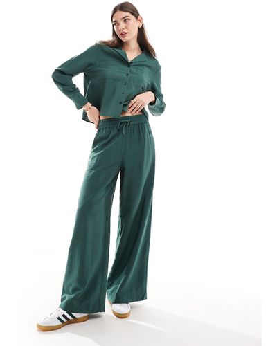 Nobody's Child Melody Wide Leg Trouser Co-ord - Green