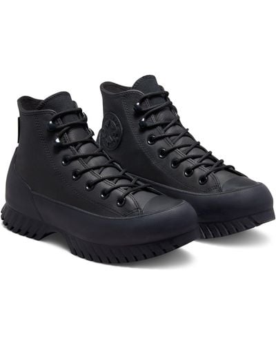 Converse Chuck Taylor All Star Hi lugged 2.0 Leather Sneaker Boots - Black