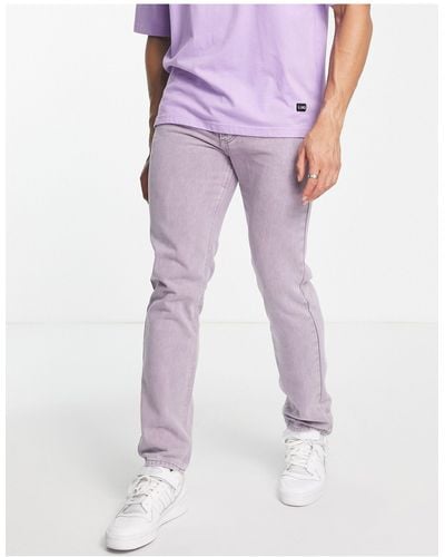 Liquor N Poker Jean droit d'ensemble - violet délavé - Multicolore