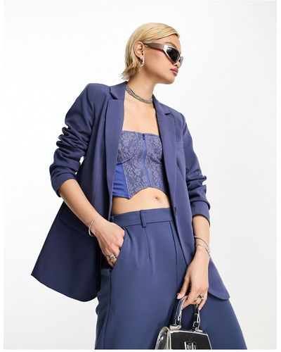 Object Tailored Blazer Co-ord - Blue