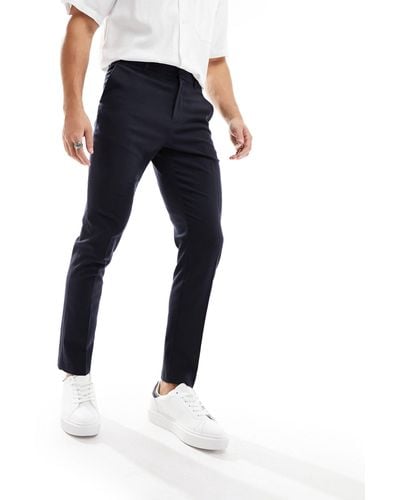 New Look Slim Suit Trousers - Blue