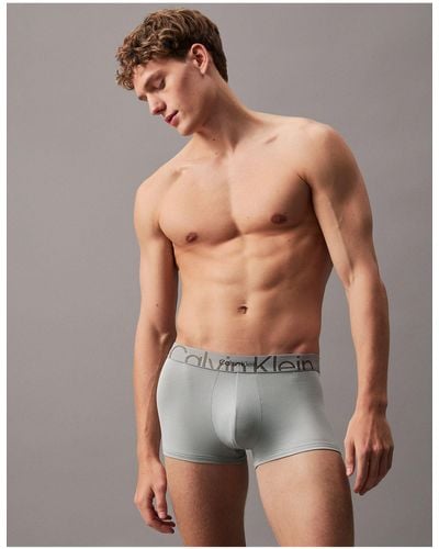 Calvin Klein Low Rise Trunks - Embossed Icon - Grey