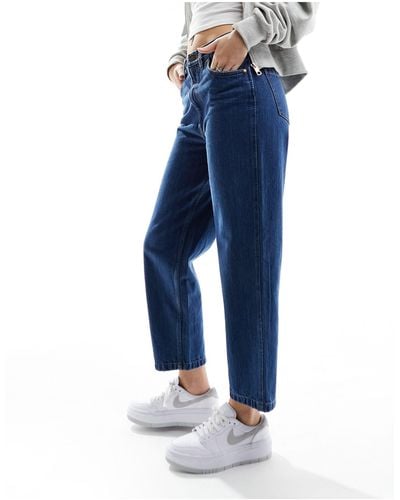 Barbour – westbury – jeans mit weitem beinschnitt und mittlerer waschung - Blau