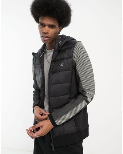 Calvin Klein Dynamo Padded Hooded Jacket - Grey