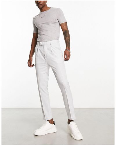 ASOS Smart Tapered Trousers - White