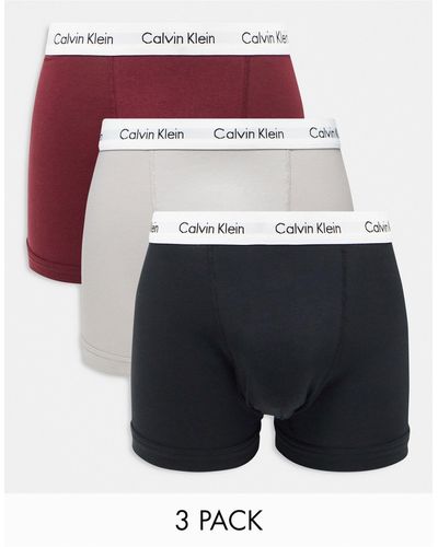 Calvin Klein 3-pack Trunks - White