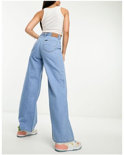 Lee Jeans Lee - Stella - Jeans Met A-lijn En Ultrahoge Taille - Blauw