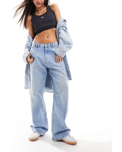 Tommy Hilfiger Daisy Low Waisted baggy Jeans - Blue