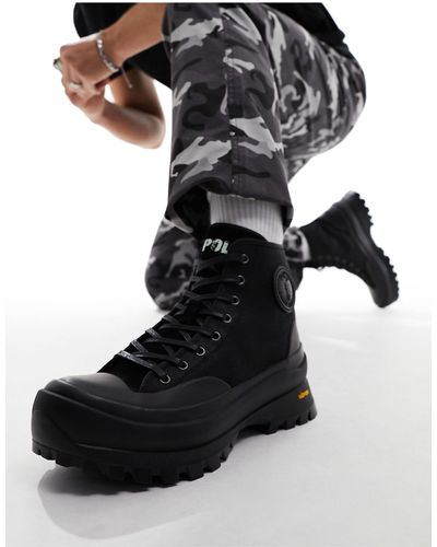 Polo Ralph Lauren Armin High Twill Boot - Black