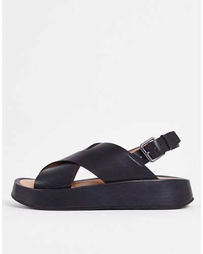 Madewell Leather Strap Sandals - Black