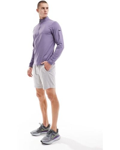 Nike Dri-fit Victory Half-zip Top - Purple