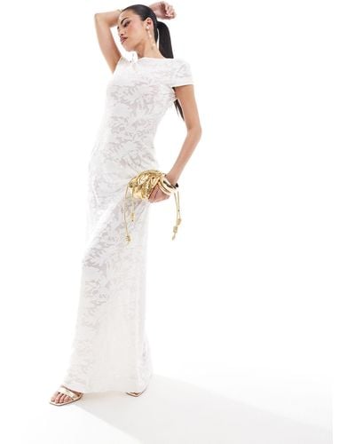 ASOS Cap Sleeve Maxi Dress - White