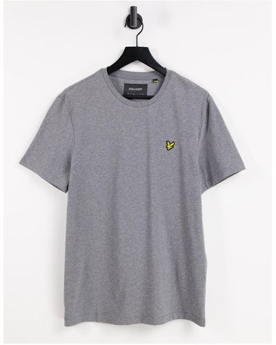 Lyle & Scott T-shirt en coton à logo - chiné - Gris